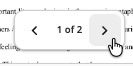 Left and right arrows for reviewing pages in the document preview