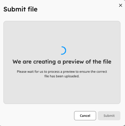 File preview before submission